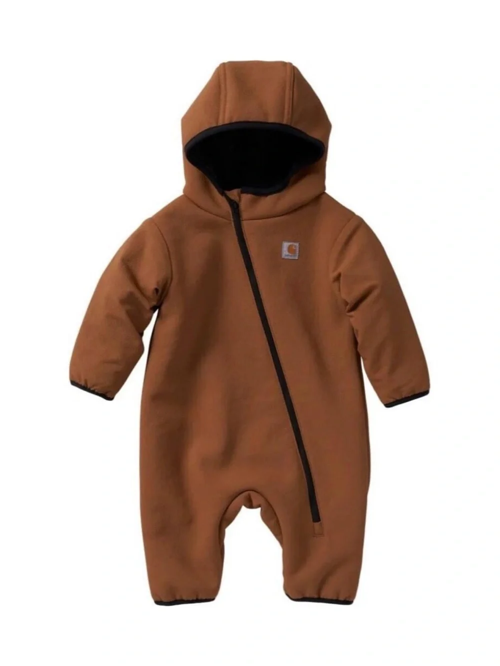 Carhartt Kids Brown Hooded One-Piece insulated suit